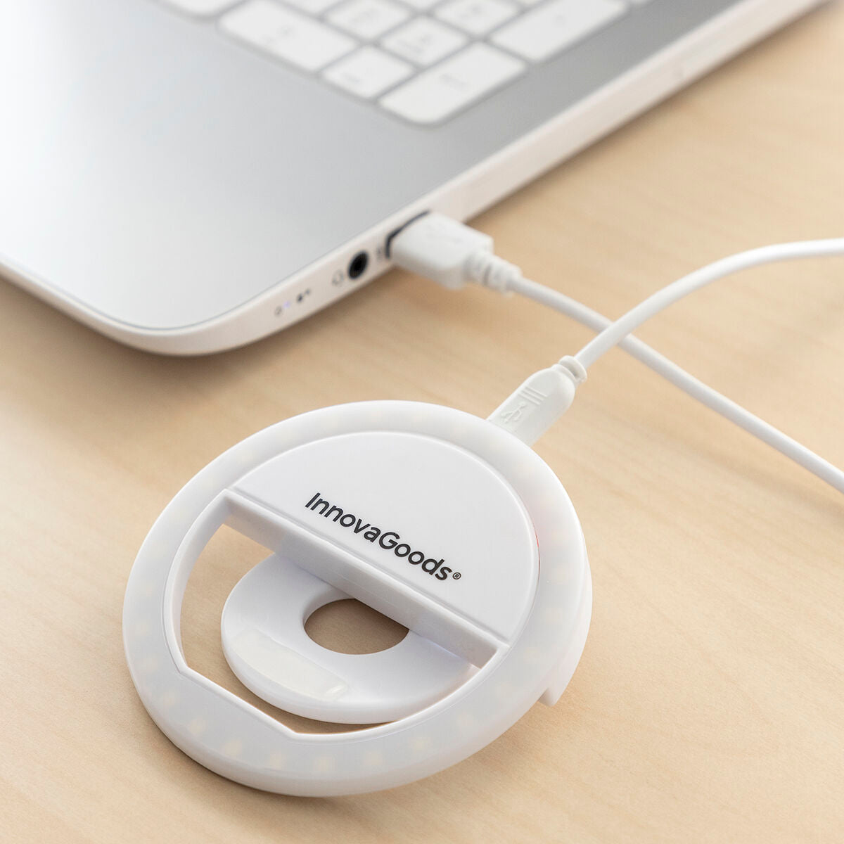 Ladattava selfie-rengasvalo InnovaGoods